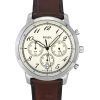 Fossil Neutra Chronograph Leather Strap Cream Dial Quartz FS6022 Men's Watch