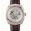 Ingersoll The Michigan Brown Leather Strap White Skeleton Dial Automatic I13302 Men's Watch