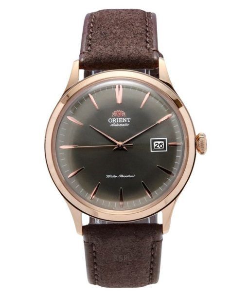 Orient Bambino Version 4 Leather Strap Bronze Dial Automatic RA-AC0P04Y10B Men's Watch