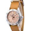 Orient Sports Leather Strap Apricot Dial Automatic Diver's RA-AC0Q05P10B 200M Men's Watch