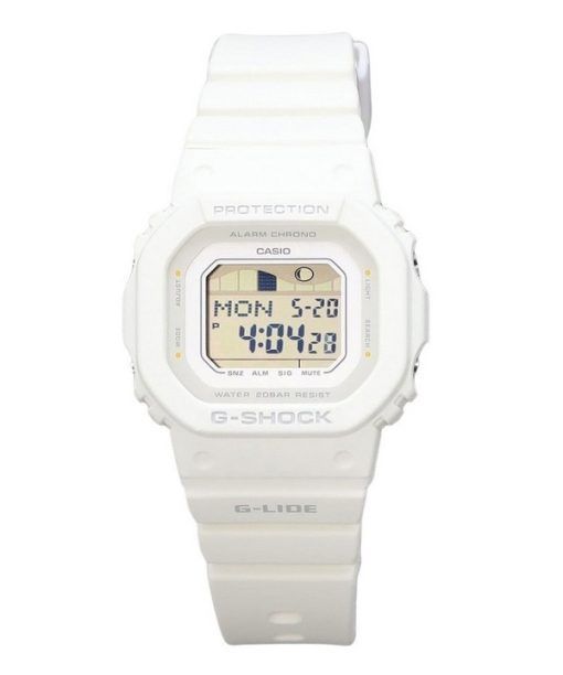 Casio G-Shock G-Lide Digital White Bio Based Resin Strap Quartz GLX-S5600-7B 200M Womens Watch