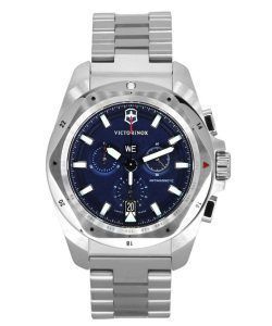 Victorinox Swiss Army I.N.O.X. Chronograph Stainless Steel Blue Dial Quartz Diver's 241985 200M Men's Watch