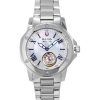 Bulova Marine Star Stainless Steel Mother Of Pearl Dial Automatic 96L326 100M Women's Watch