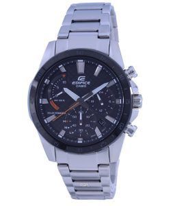 Casio Edifice Chronograph Analog Solar EQS-930DB-1A EQS930DB-1 100M Men's Watch