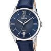 Festina Classics Leather Strap Blue Dial Quartz F20426-2 100M Men's Watch