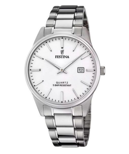 Festina Classic Stainless Steel White Dial Quartz F20511-2 Men's Watch