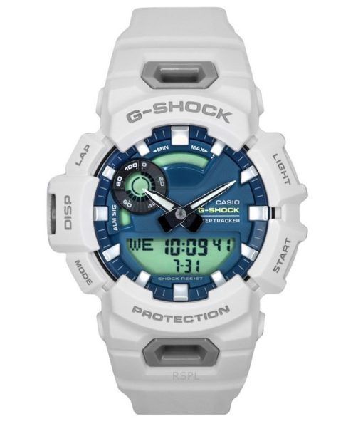 Casio G-Shock G-Squad Analog Digital Smartphone Link Bio-Based Resin Strap Blue Dial Quartz GBA-900CB-7A 200M Men's Watch