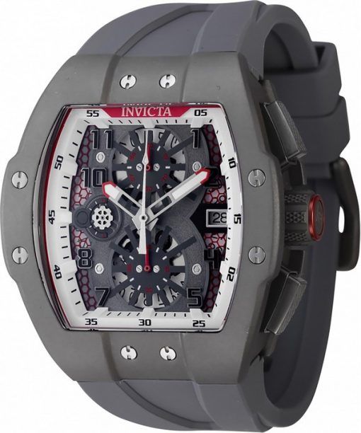 Invicta Racing Limited Edition Chronograph Titanium Case Grey Dial Quartz 47189 Men's Watch