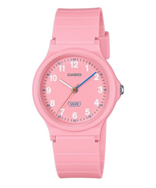 Casio Pop Analog Pink Bio Based Resin Strap Pink Dial Quartz LQ-24B-4B Women's Watch