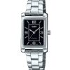 Casio Standard Analog Stainless Steel Black Dial Quartz LTP-1234DD-1A Women's Watch