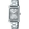 Casio Standard Analog Stainless Steel Silver Dial Quartz LTP-1234DD-7A Women's Watch