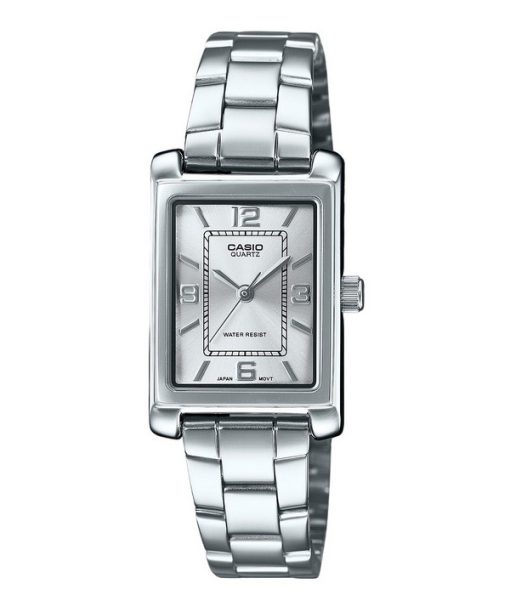 Casio Standard Analog Stainless Steel Silver Dial Quartz LTP-1234DD-7A Women's Watch