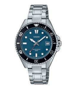 Casio Standard Analog Stainless Steel Blue Dial Quartz MDV-10D-2A1V Men's Watch