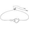 Swarovski Hyperbola Infinity And Heart Rhodium Bracelet 5524421 For Women