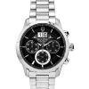 Bulova Sutton Big Date Chronograph Stainless Steel Black Dial Quartz 96B319 Men's Watch