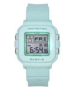 Casio Baby-G Digital Resin Strap Mint Green Dial Quartz BGD-10-3 100M Women's Watch