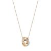 Swarovski Hyperbola Clear Crystals And Rose Gold Tone Plated Pendant 5240525 For Women