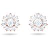 Swarovski Idyllia Rose Gold Tone Plated And Zirconia Stud Earrings 5459597 For Women