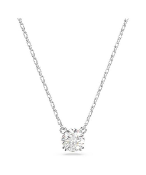 Swarovski Stilla Rhodium Plated And Zirconia Pendant 5636706 For Women