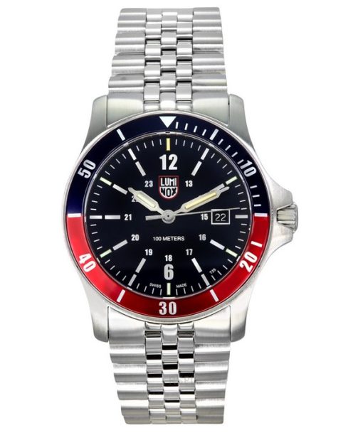 Luminox Sport Timer Stainless Steel Blue Dial Quartz XS.0914 100M Mens Watch