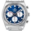 Casio Edifice Analog Chronograph Stainless Steel Blue Dial Quartz EFB-730D-2AV 100M Men's Watch