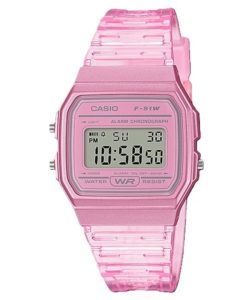 Casio Youth Pink Resin Digital F-91WS-4 F91WS-4 Unisex Watch