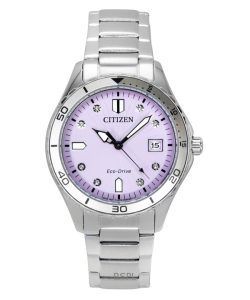 Citizen Marine Eco-Drive Stainless Steel Pink Dial FE6170-88X 100M Women's Watch