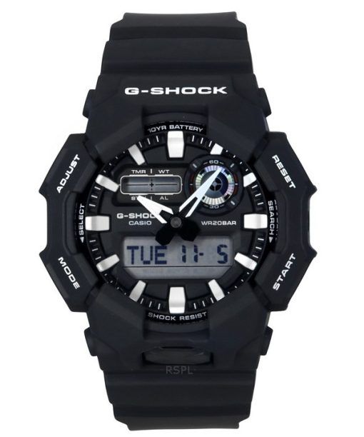 Casio G-Shock Analog Digital Bio-Based Resin Strap Black Dial Quartz GA-010-1A 200M Men's Watch