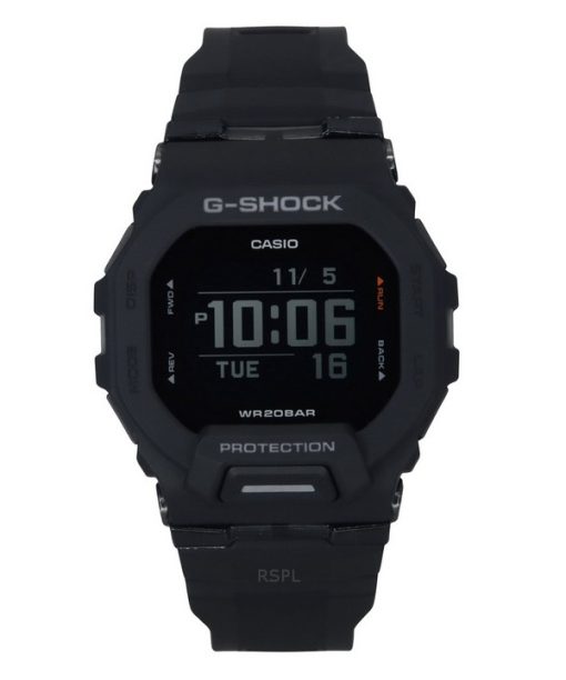 Casio G-Shock G-Squad Digital Smartphone Link Black Resin Strap Quartz GBD-200-1 200M Men's Watch