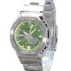 Casio G-Shock G-Steel Analog Digital Green Dial Quartz GM-2110D-3A 200M Men's Watch