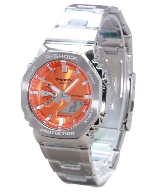 Casio G-Shock G-Steel Analog Digital Orange Dial Quartz GM-2110D-4A 200M Men's Watch