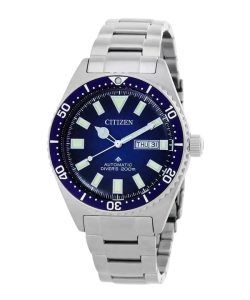 Citizen Promaster Mechanical Stainless Steel Blue Dial Automatic Diver's NY0129-58L 200M Men's Watch