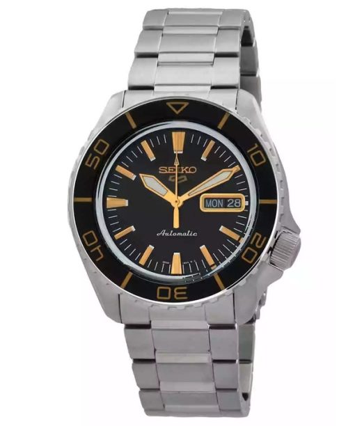 Seiko 5 Sports SKX Series Stainless Steel Black Sunray Dial Automatic SRPK99K1 100M Men's watch