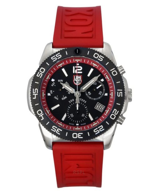 Luminox Pacific Diver Chronograph Rubber Strap Black Dial Quartz XS.3155 200M Men's Watch