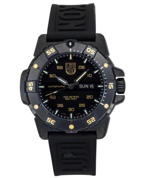 Luminox Master Carbon SEAL Limited Edition Rubber Strap Black Dial Automatic Diver's XS.3865.GOLD 200M Men's Watch