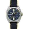 AVI-8 Bell X-1 Machbuster Automatic Catalina Blue Leather Strap Blue Dial AV-4115-03 Men's Watch