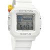 Casio Baby-G Plus Digital White Resin Strap Quartz BGD-10L-7 100M Women's Watch With Extra Band Loops