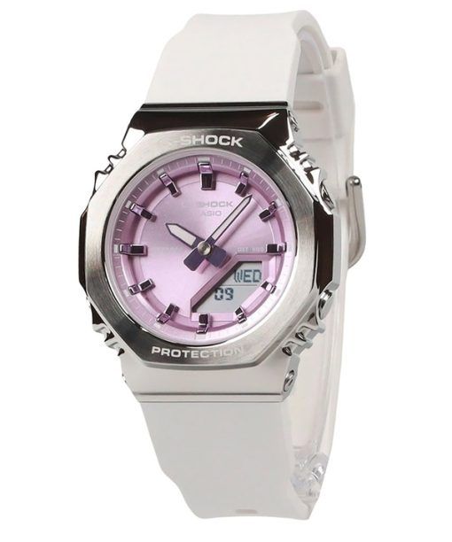 Casio G-Shock Analog Digital Bio-Based Resin Strap Pink Dial Quartz GM-S2110-7A6 200M Women's Watch