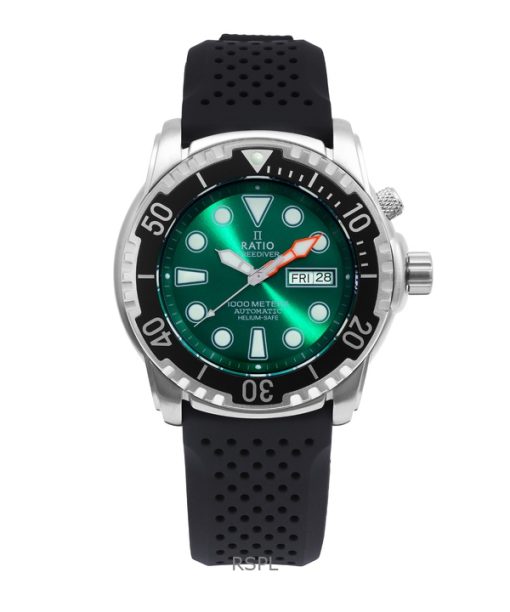 Ratio FreeDiver Helium-Safe 1000M Sapphire Automatic 1068HA90-34VA-GRN Men's Watch