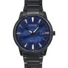 Citizen Pair Eco-Drive Stainless Steel Blue Dial BM7595-89L Men's Watch