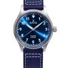 Ratio Skysurfer Pilot Blue Sunray Dial Leather Automatic RTS302 200M Mens Watch