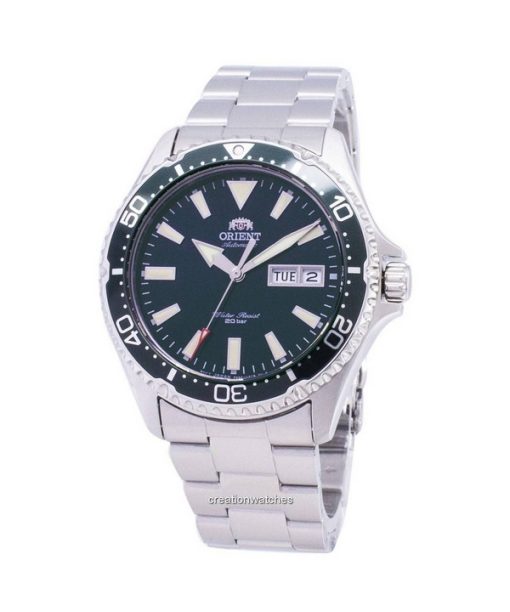 Refurbished Orient Mako III Stainless Steel Green Dial Automatic RA-AA0004E19B 200M Men's Watch