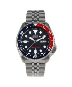 Refurbished Seiko Jubilee Stainless Steel Dark Blue Dial Automatic Diver's SKX009K2 200M Men's Watch