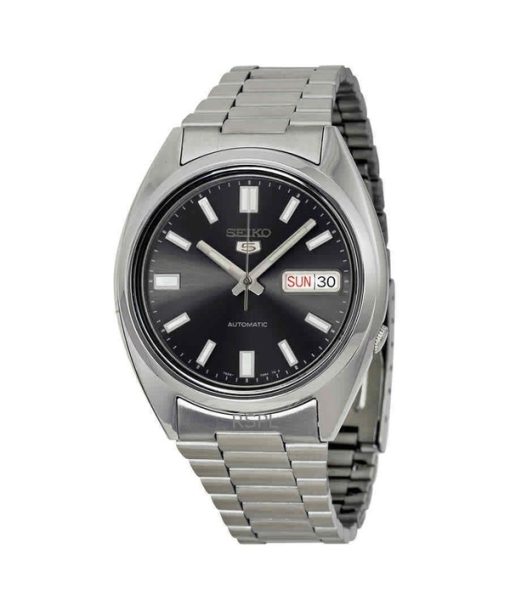 Refurbished Seiko 5 Stainless Steel Black Dial Automatic SNXS79K1 Men's Watch