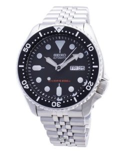 Refurbished Seiko Stainless Steel Black Dial Automatic Diver's SKX007K2 200M Men's Watch