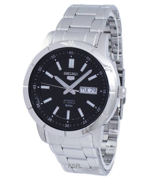 Refurbished Seiko 5 Stainless Steel Black Dial Automatic SNKN55J1 Men's Watch